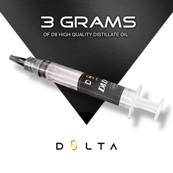 Delta 8 Distillate Syringe – Hemp Derived Delta 8 THC-3gr