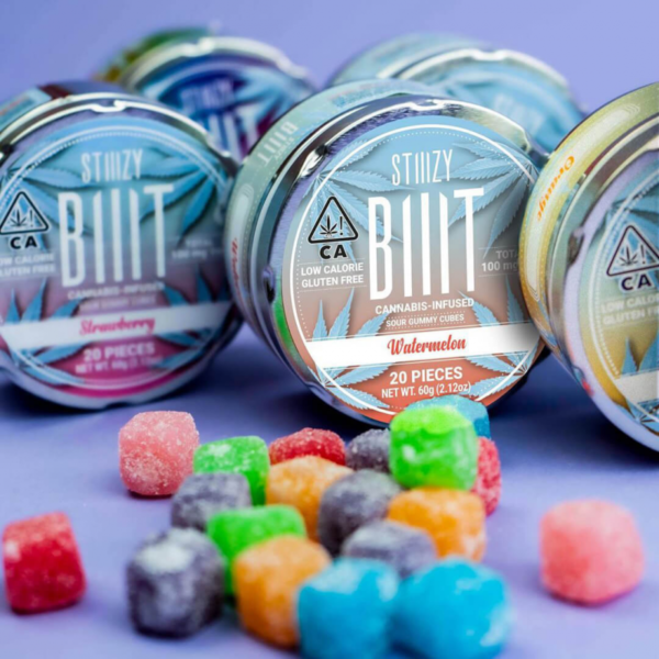 STIIIZY BIIIT WATERMELON SOUR GUMMY CUBES